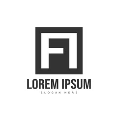 Obraz premium Initial letter logo template. Minimalist letter logo template