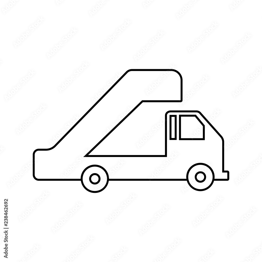 Aufkleber mobile gangway for aircraft icon. element of cyber security for mobile concept and web apps icon. th
