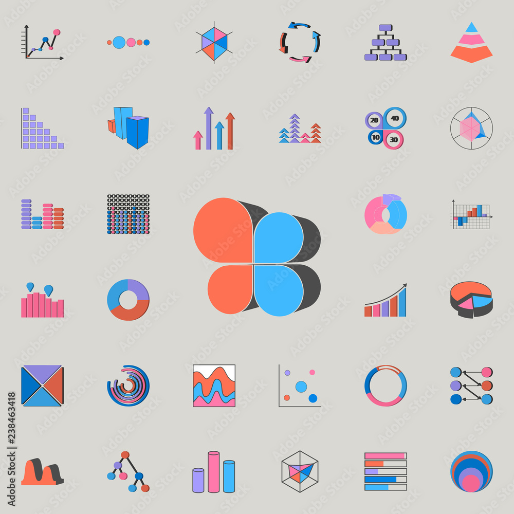 Poster flap chart icon. charts & diagramms icons universal set for web and mobile