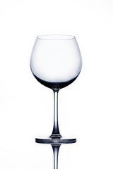 wine glass on a white background.