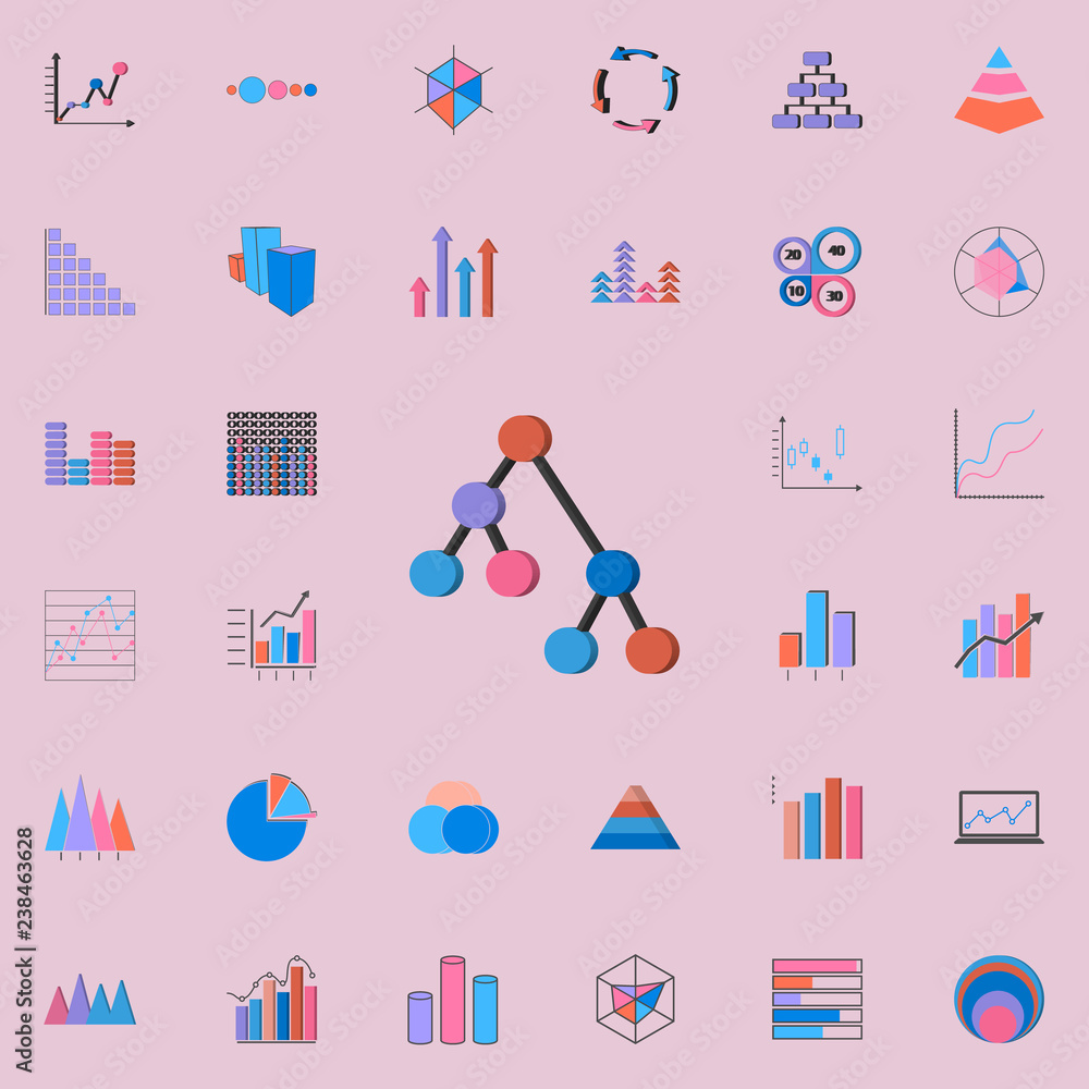 Poster point diagrams icon. charts & diagramms icons universal set for web and mobile