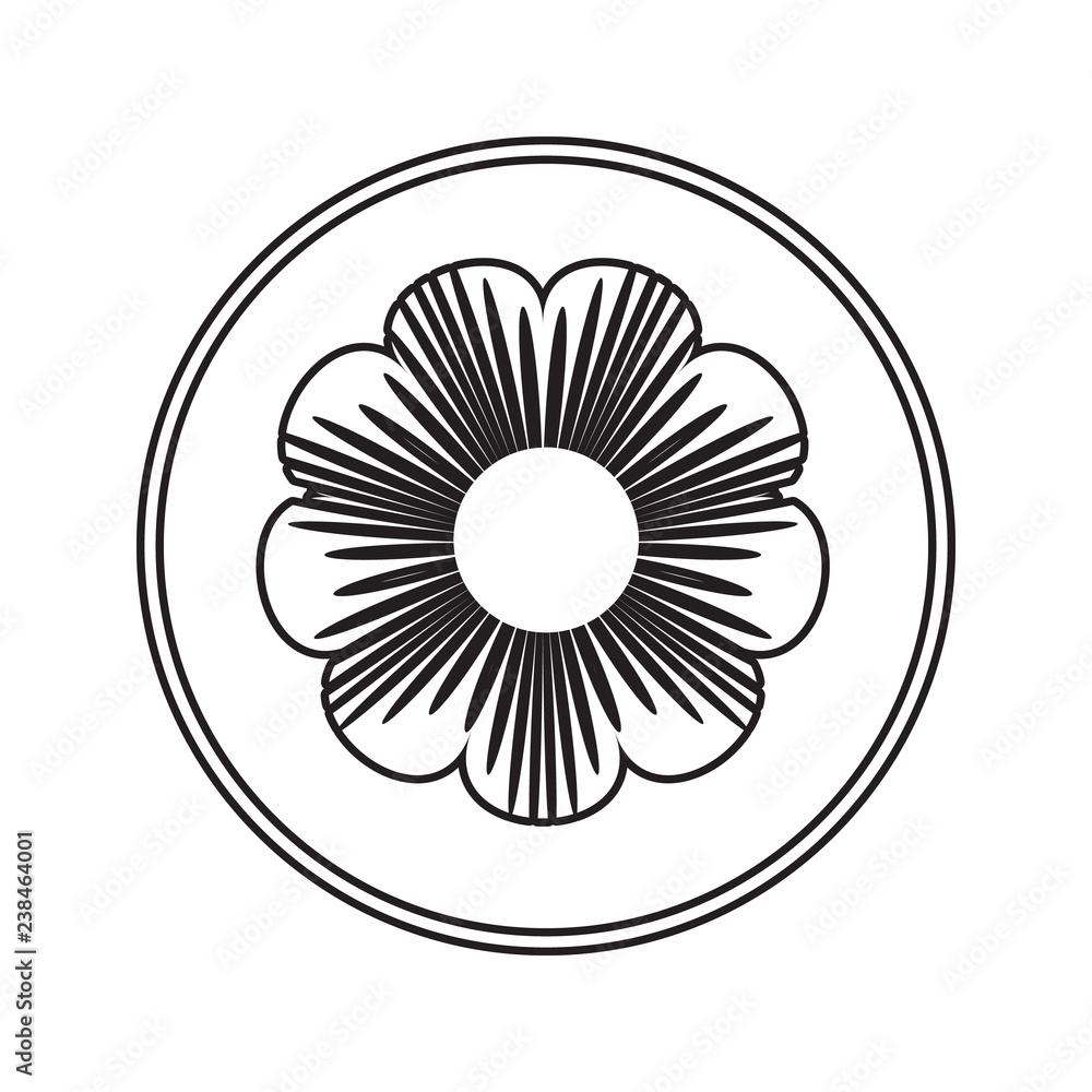 Poster flower icon. element of cyber security for mobile concept and web apps icon. thin line icon for webs