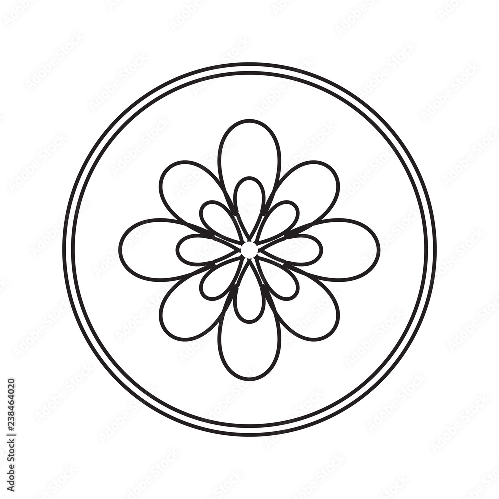 Poster flower icon. element of cyber security for mobile concept and web apps icon. thin line icon for webs