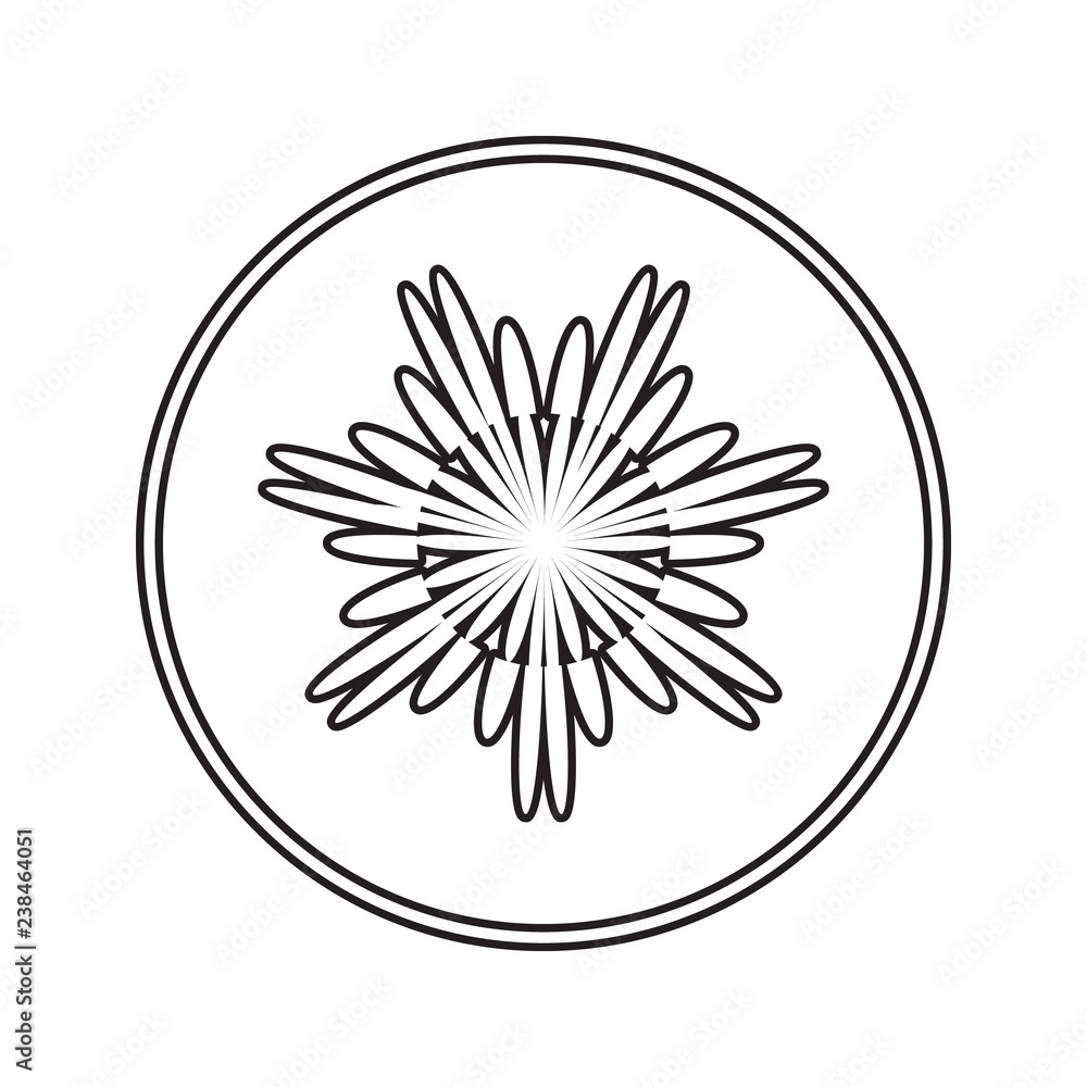 Poster flower icon. element of cyber security for mobile concept and web apps icon. thin line icon for webs