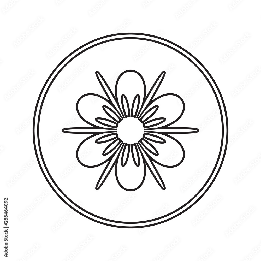 Poster flower icon. element of cyber security for mobile concept and web apps icon. thin line icon for webs