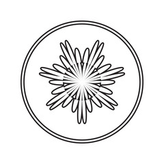 flower icon. Element of cyber security for mobile concept and web apps icon. Thin line icon for website design and development, app development