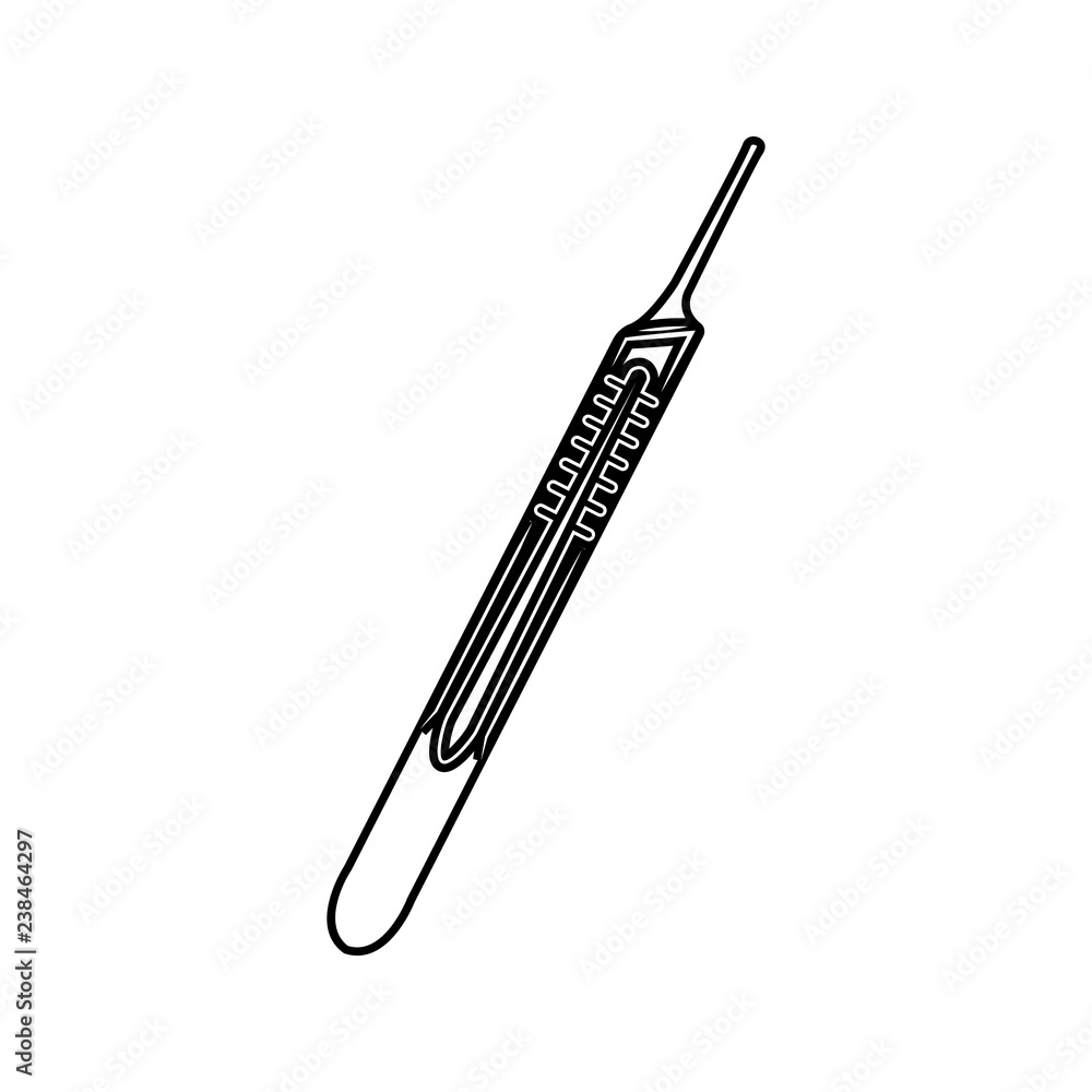 Poster mercury thermometer icon. element of cyber security for mobile concept and web apps icon. thin line 