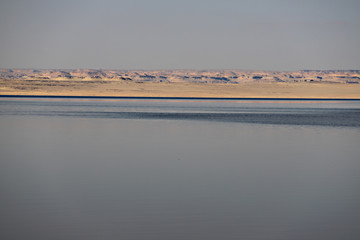 Qarun lake at noon