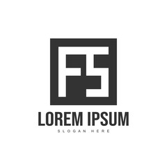 Fototapeta premium Initial letter logo template. Minimalist letter logo template