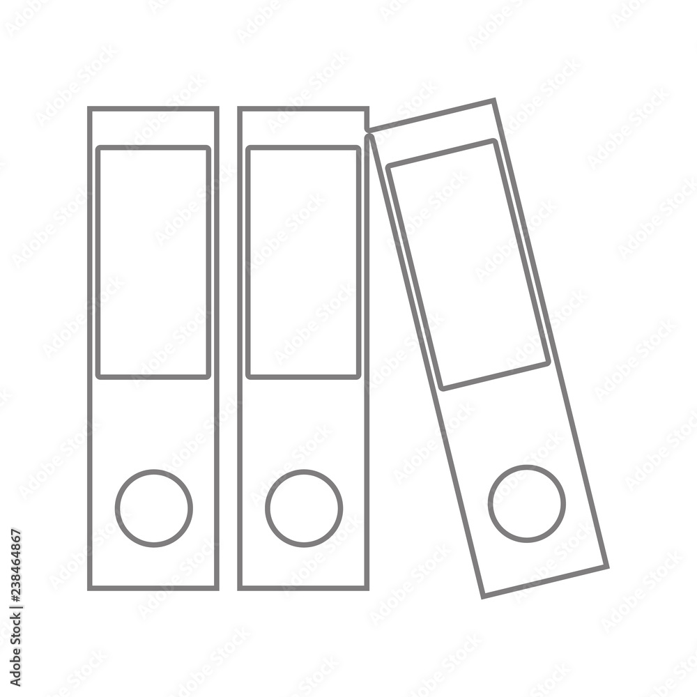 Poster binders vector icon. element of cyber security for mobile concept and web apps icon. thin line icon 