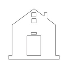 barn icon. Element of cyber security for mobile concept and web apps icon. Thin line icon for website design and development, app development