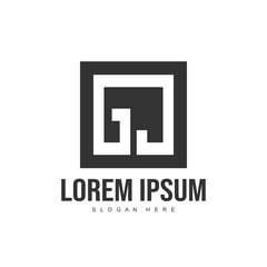Fototapeta premium Initial letter logo template. Minimalist letter logo template