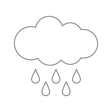 recommend clip art: Hard Rain icon. Element of cyber security for mobile concept and web apps icon. Thin line icon for website design and development, app development