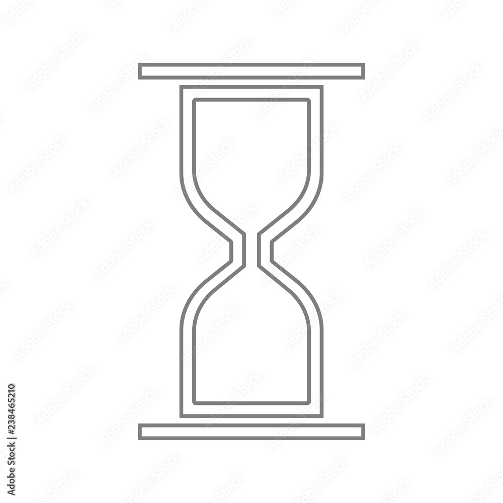 Poster hourglass icon. element of cyber security for mobile concept and web apps icon. thin line icon for w