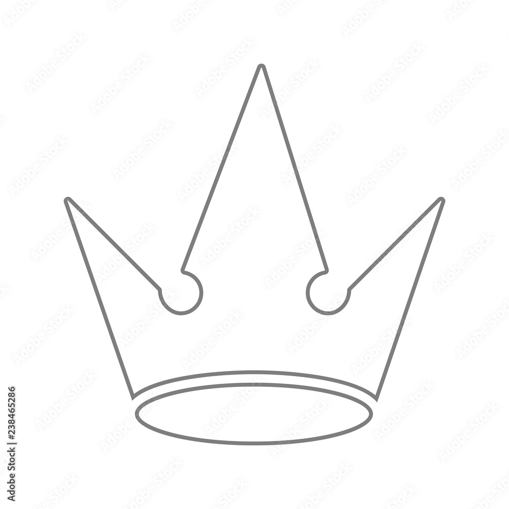 Poster crown icon. element of cyber security for mobile concept and web apps icon. thin line icon for websi