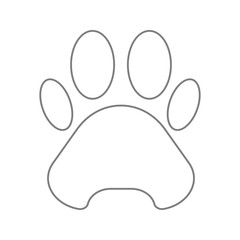 trail of the beast icon. Element of cyber security for mobile concept and web apps icon. Thin line icon for website design and development, app development