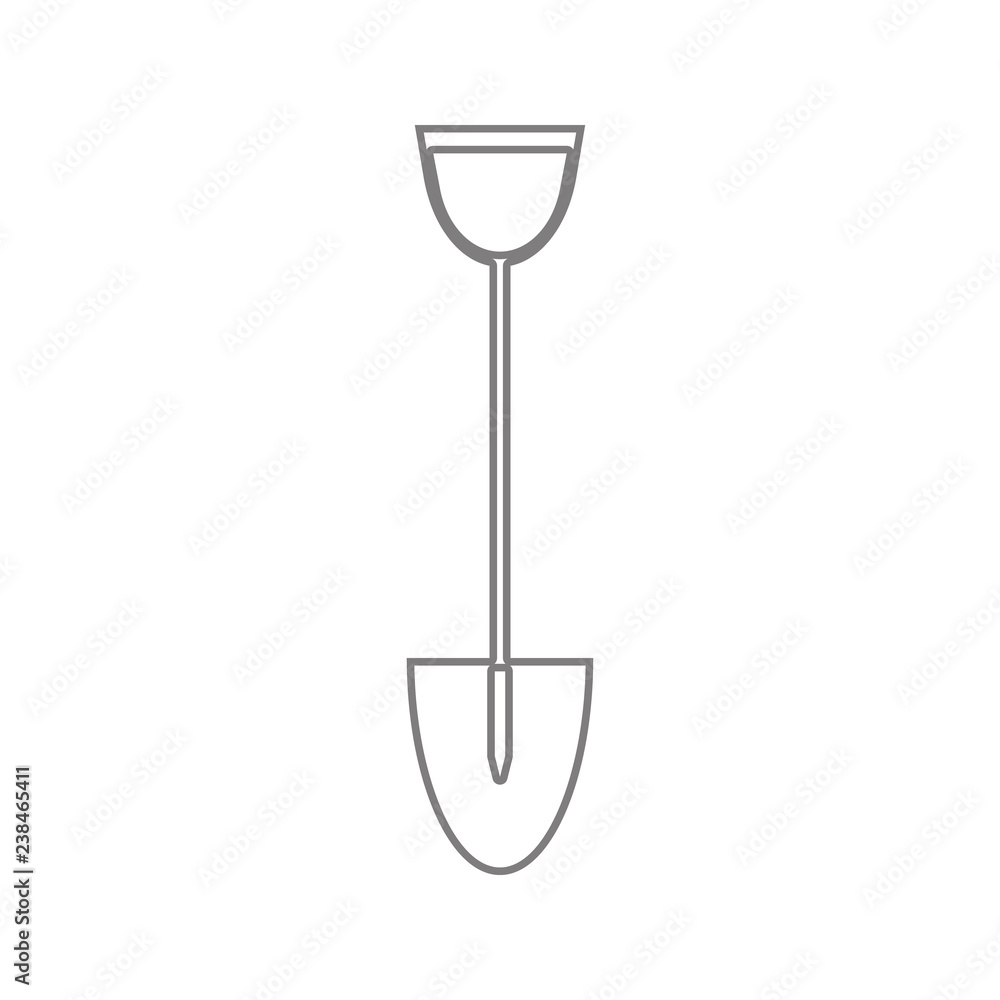 Poster shovel icon. element of cyber security for mobile concept and web apps icon. thin line icon for webs