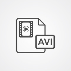 Video file vector icon sign symbol