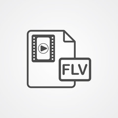 Video file vector icon sign symbol