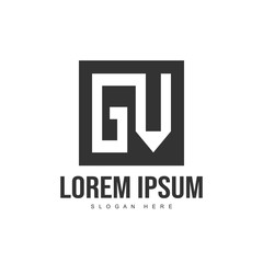 Obraz premium Initial letter logo template. Minimalist letter logo template