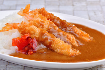エビフライカレー