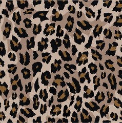leopard seamless pattern design . vector illustration background