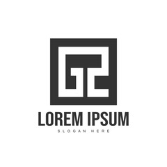 Obraz premium Initial letter logo template. Minimalist letter logo template