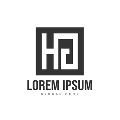 Obraz premium Initial letter logo template. Minimalist letter logo template