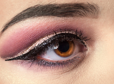 Eye with make-up