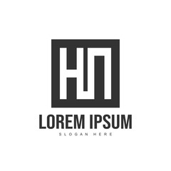 Fototapeta premium Initial letter logo template. Minimalist letter logo template
