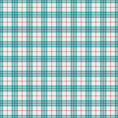 Pink and Blue Plaid Seamless Pattern - Whimsical plaid design in fun colors for Christmas