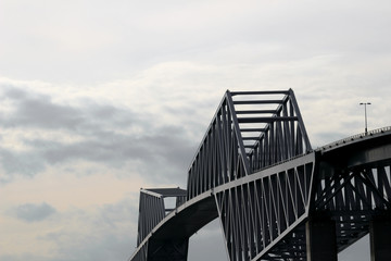 Unified Tokyo Gate Bridge with cool colors