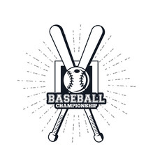 Baseball championship emblem