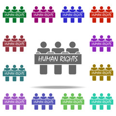 people for human rights icon. Elements of Human Rights in multi color style icons. Simple icon for websites, web design, mobile app, info graphics