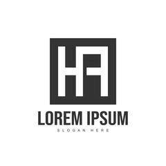 Initial letter logo template. Minimalist letter logo template