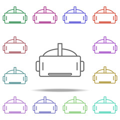 virtual reality glasses icon. Elements of intelligence in multi color style icons. Simple icon for websites, web design, mobile app, info graphics