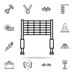finish icon. motor sports icons universal set for web and mobile