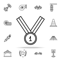 medal icon. motor sports icons universal set for web and mobile