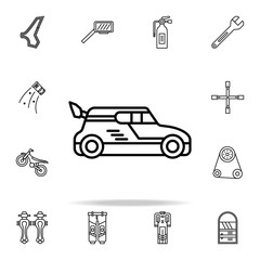 Naklejka premium drift car icon. motor sports icons universal set for web and mobile