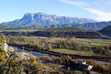 Fototapeta na wymiar Ainsa. Village of Huesca in Aragon,Spain