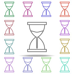 hourglass icon. Element of time value icon for mobile concept and web apps. Thin line hourglass icon can be used for web and mobile on white background
