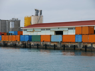 Fototapeta premium containers in the port