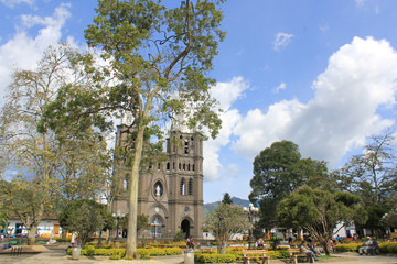 Parque principal. Jardín, Antioquia, Colombia