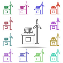 alternative energy icon. Elements of intelligence in multi color style icons. Simple icon for websites, web design, mobile app, info graphics