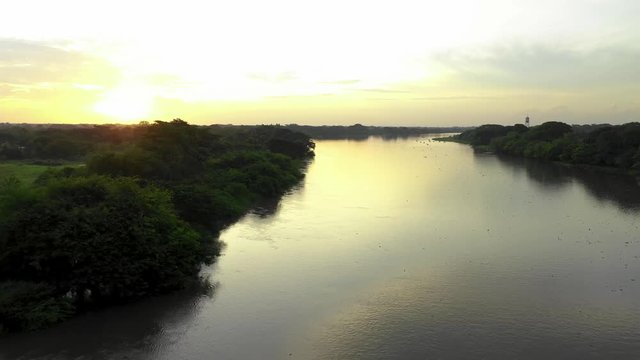 Beautiful Magdalena River Along The Coast of Mompox
