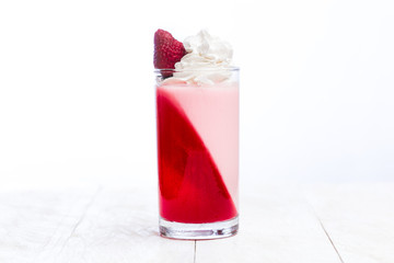  yogurt gelatin strawberry