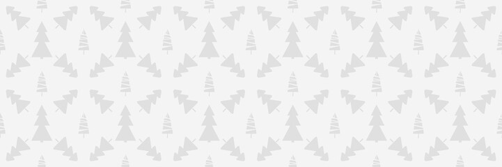 Seamless pattern with christmas trees. Abstract geometric wallpaper. Print for textile, flyer or poster. Artwork for design. Black and white illustration