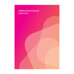 cover template design with abstract background
