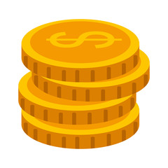 coins cash money isolated icon