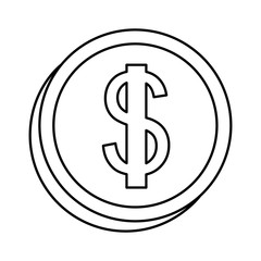 coin money isolated icon